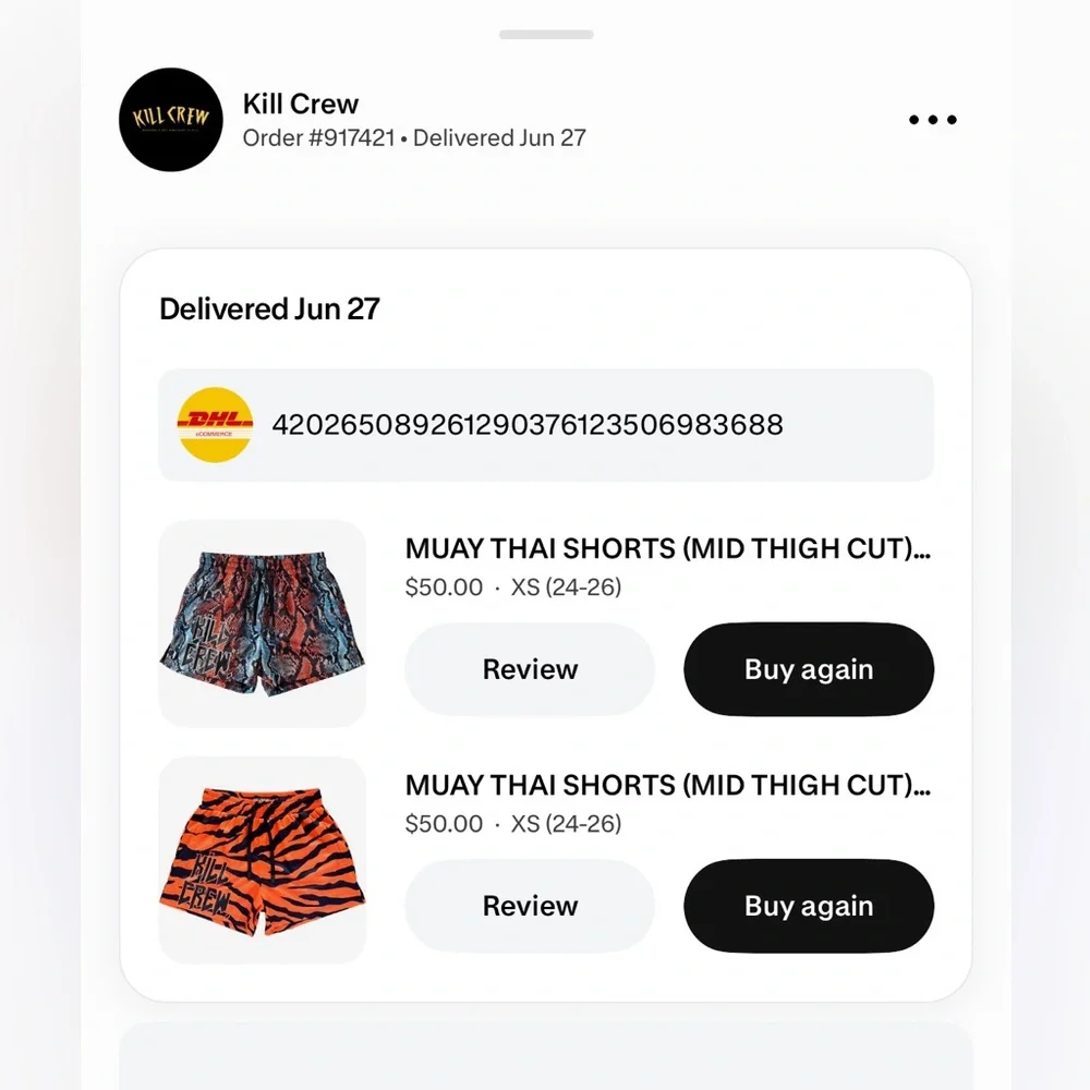 KILL CREW Muay Thai Shorts (Mid Thigh Cut)
Snake -Blue and Red (XS) - Picture 2 of 2